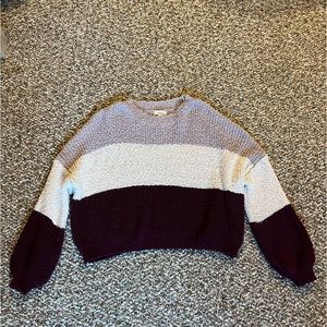TRI-COLORED SWEATER